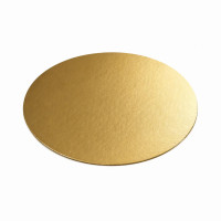 Sottotorta cartone tondo, doppio lato oro/nero