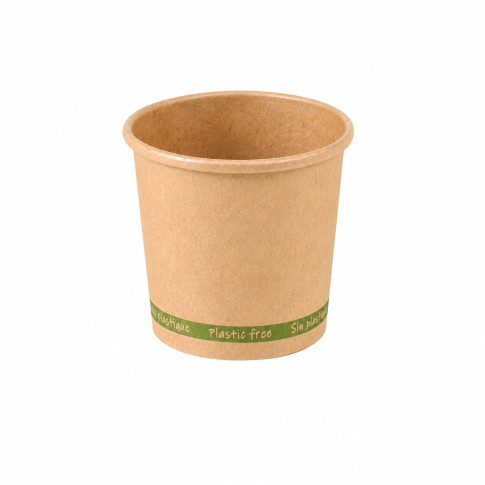 Bicchiere cartone kraft ZEN plastic-free (PAP20)  H57mm 72ml