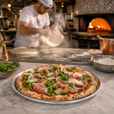 Vassoio per pizza in alluminio  H8mm