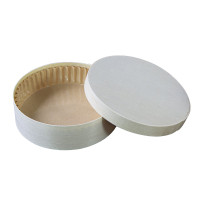 Scatola rotonda in legno misto FSC + carta da forno  H40mm 350ml