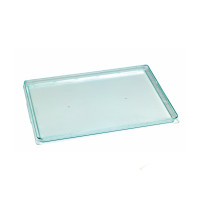 Vassoio "Klarity" in PS verde trasparente 380x274mm H18mm