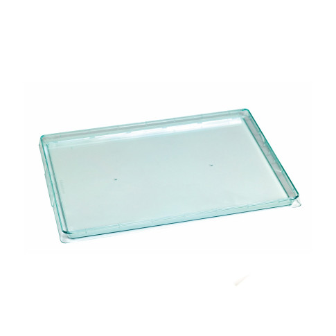 Vassoio "Klarity" in PS verde trasparente 380x274mm H18mm