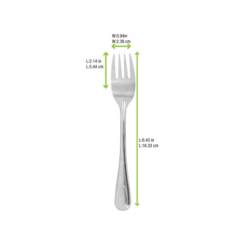 Quadrato forcella in acciaio inox con custodia, da lavare prima dell'uso  163x25mm H11mm
