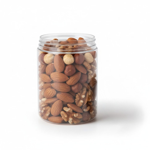 Barattolo Bokotwist in PET riutilizzabile (PET1)  H96mm 500ml