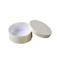 Scatola rotonda in legno misto FSC + carta da forno  H41mm 252ml
