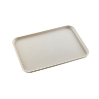 Vassoio Huskly riutilizzabile in materiale composito beige 310x225mm H16mm