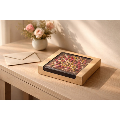 Scatola per sushi con finestra antiappannamento per 30-38 pezzi 220x220mm H40mm