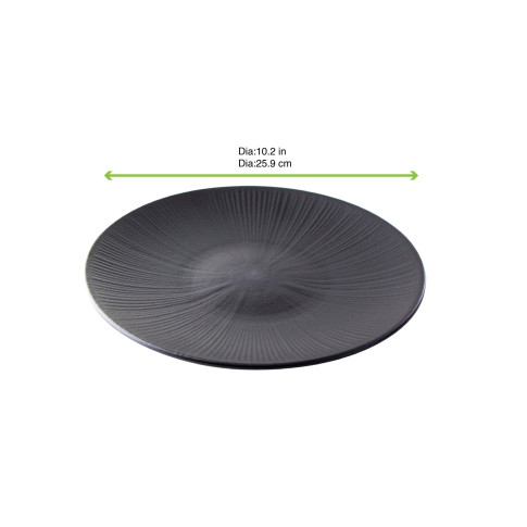 Piatto nero riutilizzabile Black Phoenix   H30mm