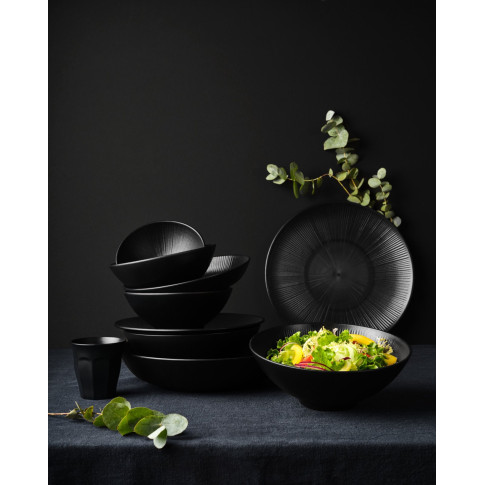 Piatto nero riutilizzabile Black Phoenix   H30mm