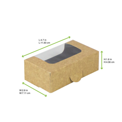 Scatola per sushi con finestra antiappannamento per 4-6 pezzi 120x70mm H40mm