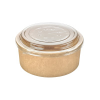 Insalatiera "Buckaty" multiuso, tonda in cartone kraft   H66mm 1500ml