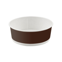 Insalatiera "Buckaty" multiuso, tonda in cartone marrone scuro  H57mm 600ml