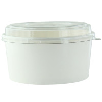 Insalatiera "Buckaty" tonda in cartone bianco   H67mm 1 140ml