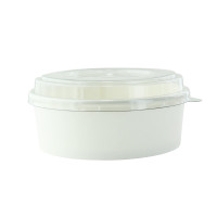 Insalatiera "Buckaty" tonda in cartone bianco   H50mm 550ml