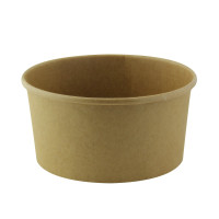 Insalatiera Buckaty in cartone kraft plastic-free (C/PAP 81)  H48mm 480ml