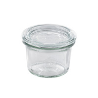 Barattolo Weck con coperchio in vetro incluso, guarnizioni e ganci venduti separatamente (GL70)  H60mm 80ml