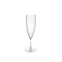 Flute per champagne in PS trasparente riutilizzabile  H195mm 170ml