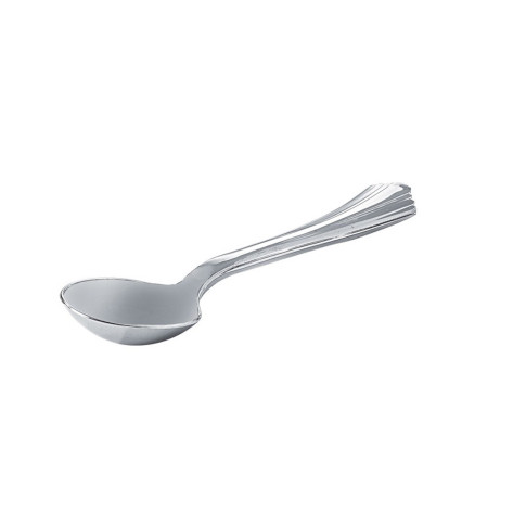 Cucchiaio da zuppa in PS color argento 160