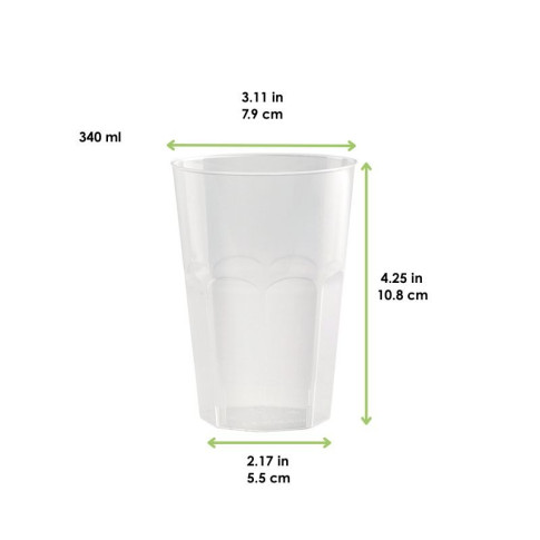 "Optimal" bicchiere in PP riutilizzabile  H108mm 340ml