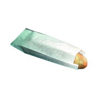 Sacchetto per panino in carta antiunto bianca 100x40mm H300mm
