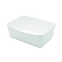 Vaschetta in cartone bianco 120x70mm H43mm 510ml