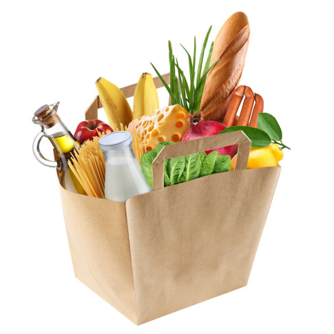 Shopper in carta kraft riciclato 260x140mm H320mm