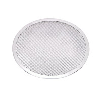 Griglia per pizza rotonda in alluminio con base forata  H4mm