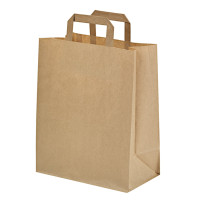 Shopper in carta kraft riciclato 175x90mm H215mm