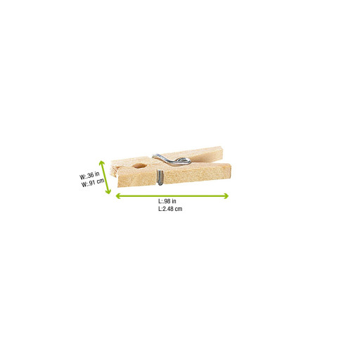 Mini mollette per bucato in legno  H25mm