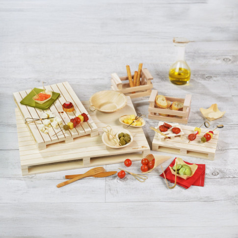 Stecchino Teepi a tre punte in bambù 8 cm (FOR50)  H90mm