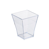 "Taiti" Bicchierini quadrati trasparenti 45x45mm H55mm 60ml