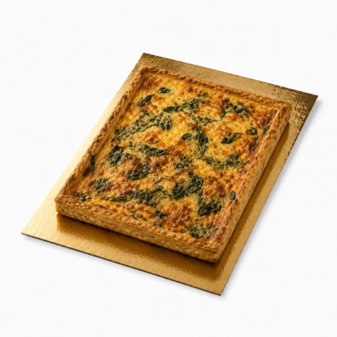 Sottotorta rettangolare in cartone, doppio lato oro/nero 200x300mm