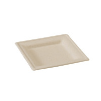 Piatto in polpa di canna da zucchero  160x160mm