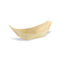 Vaschetta in legno a forma di barca 65x40mm H20mm