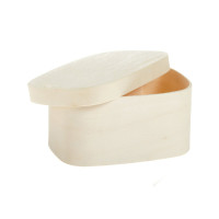 Scatola in legno con coperchio 110x80mm H55mm 240ml