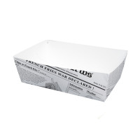 Cono in cartone laminato in PE antiunto, decorazione stampa di giornale 150x90mm H50mm 850ml