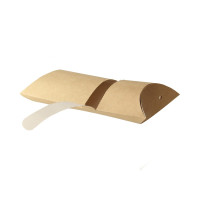 Scatola da crepes rettangolare in cartone kraft 100x45mm H160mm