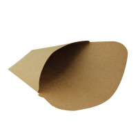 Tasca per crepes triangolare in cartone kraft 145x65mm H185mm