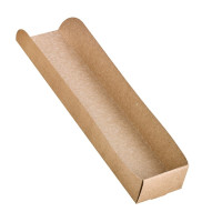 Supporto per hot dog in cartone kraft 250x55mm H37mm