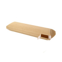 Custodia rettangolare per panino caldo in cartone rinforzato con finestra 240x100mm H58mm