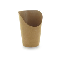 Bicchiere da snack in cartone bianco  H117mm 230ml