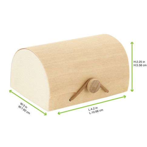 Scatola mini in legno per 3 macarons 110x80mm H55mm