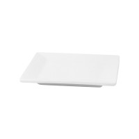 Piattino quadrato in porcellana bianca 101x101mm H23mm