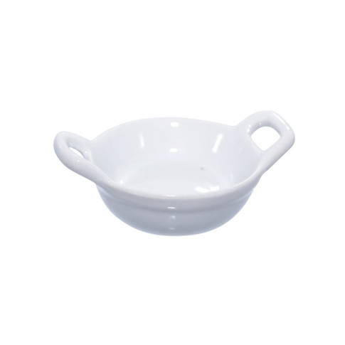 Piattino in porcellana bianca 85x60mm H30mm
