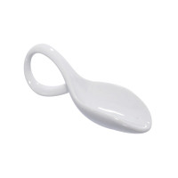 Mini cucchiaio in porcellana bianca 118x41mm H30mm