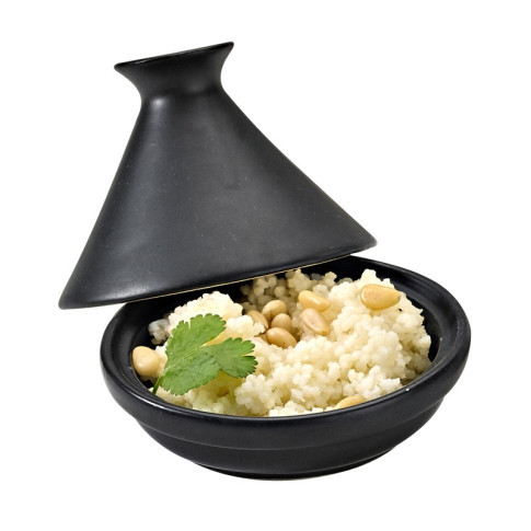 Mini tajine in porcellana nera  H80mm