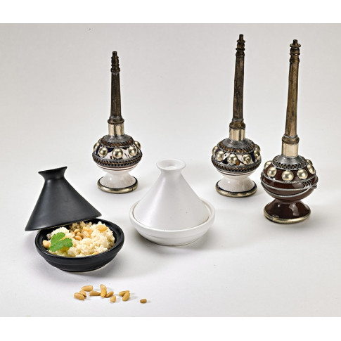 Mini tajine in porcellana nera  H80mm