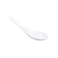 Mini cucchiaio da assaggio in porcellana bianca 130x43mm H45mm