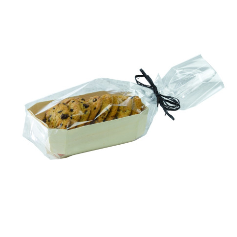 Stampo da forno in legno con pirottino in carta 190x105mm H60mm 750ml