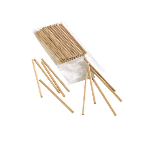 Bastoncino tondo in legno per pop cake  H95mm